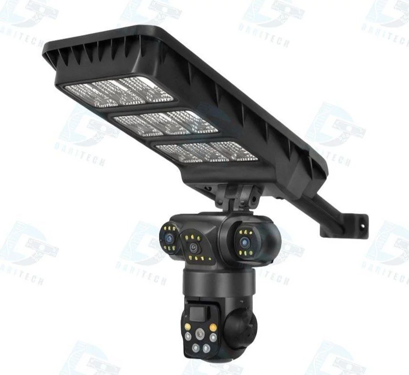 دوربین مینی اسپیددام سولار خورشیدی سیمکارتی 4G V380 مدل سه لنز