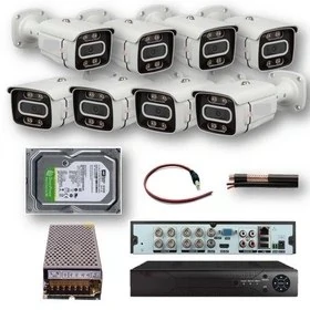 پک کامل 8 دوربین مداربسته  فول اچ دی 4k کیفیت عالی مناسب کارخانه و ساختمان و آپارتمان ا CCTV PAKING 8 CAMERS FOR HOME