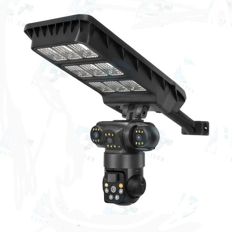 دوربین مینی اسپیددام سولار خورشیدی سیمکارتی 4G V380 مدل سه لنز مشخصات