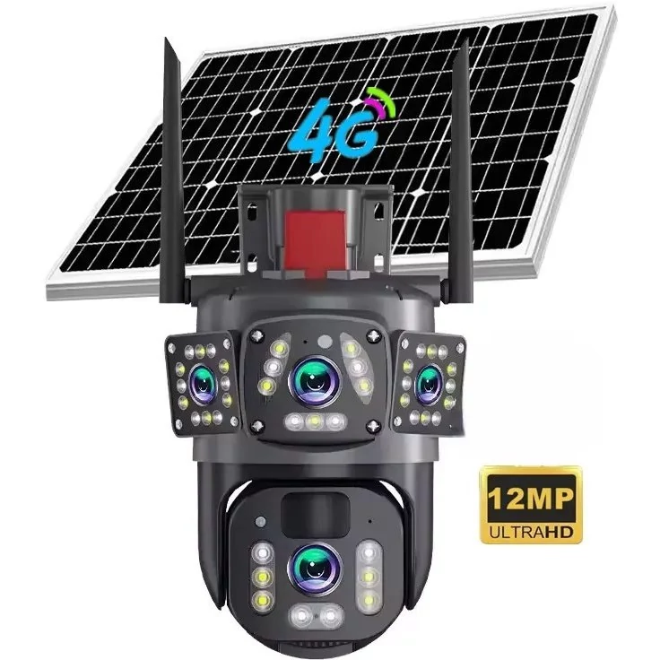 دوربین چرخشی خورشیدی سیمکارتی دو لنز مدل P27 4G V380PRO