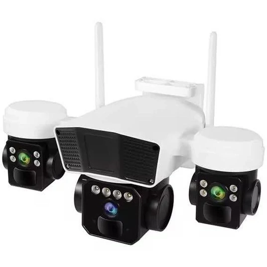 دوربین مداربسته سیمکارتی سه لنز O-KAM مدل Outdoor PTZ با کیفیت 6 مگاپیکسل و دید در شب رنگی