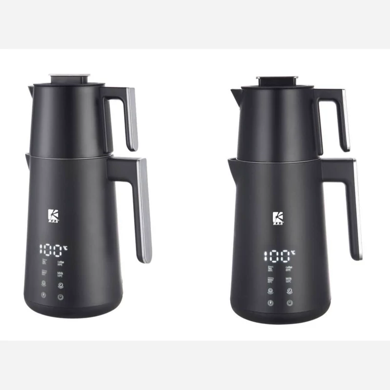 چای ساز روهمی بدنه استیل مشکی مدل 1822