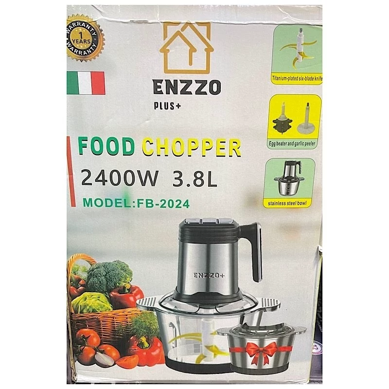 خردکن دوکاسه انزو مدل 2024 2400ENZZO وات