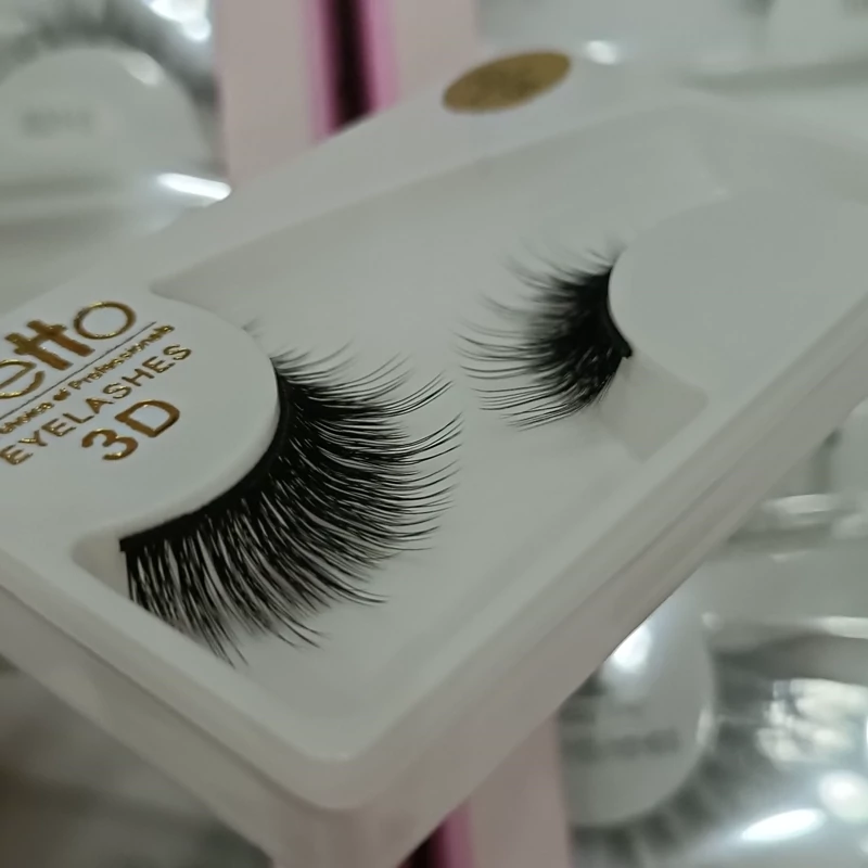 مژه 3d ابریشمی مژه مصنوعی حرفه ای طبیعی