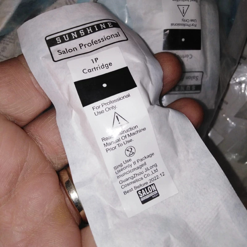 سوزن کارتریژ تی 1سر برند سالون اصل جلد آبی  Cartridge Salon 1p T کارتریج فیبرز، سوزن تاتو، tatoo