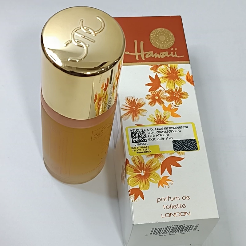 ادکلن هوایی اصلی ساخت انگلیس اورجینال 55 میل عطر هاوایی hawaii
