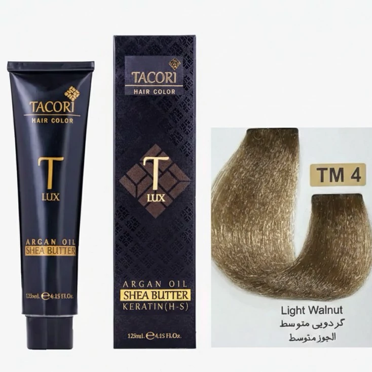رنگ مو گردویی TM4 تاکوری 125میل حرفه ای