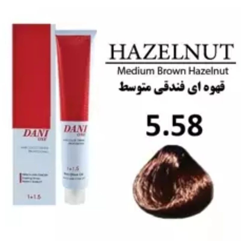 رنگ موی ترکیبی فندقی 5 دنی وان گیاهی