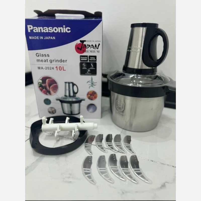 خردکن 10 لیتری پاناسونیک ژاپن- 10 تیغه- موتور بزرگ 9000W وات -مدل 2024