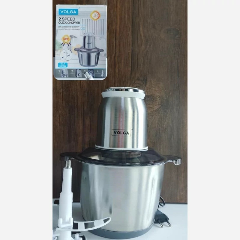 خرد کن 3 لیتری ولگا کاسه فولادی  ضد زنگ