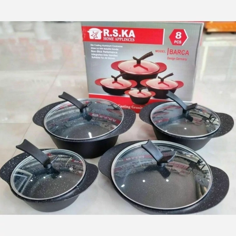 قابلمه چدن داخل گرانیت 8 پارچه  RSKA
