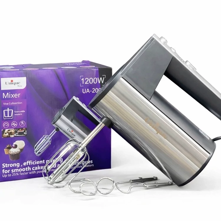 همزن برقی گیربکسی یونیک 1200 وات Electric Hand Mixer UNIQUE