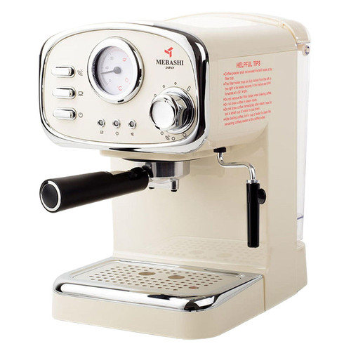 اسپرسوساز 1500 میلیلیتری مباشی مدل ME-ECM2010، با مصرف پودر قهوه، مناسب تهیه اسپرسو، کافه لاته، موکا، کاپوچینو، ماکیاتو، لانگو و امریکانو، سینی چکه گیر، سیستم گرم کردن فنجان، تنظیم دما، حالت آماده به کار، تنظیم میزان بخاردهی